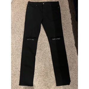 RtA Black Ripped jeans